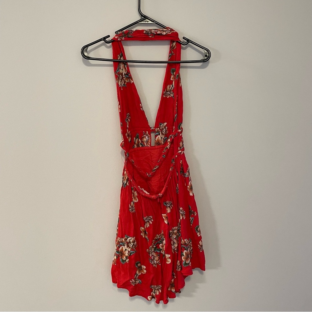 Red Backless Dress - Picture 2 of 5